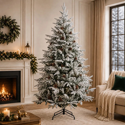 Árvore de Natal Nevada 870 Galhos 2,10m