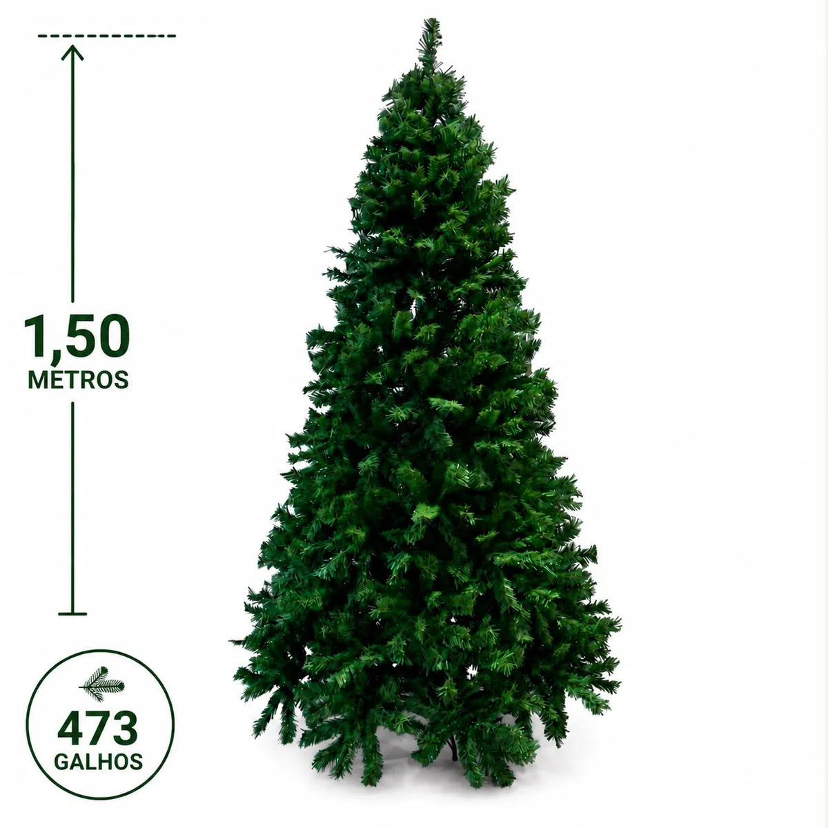 Árvore de Natal 473 Galhos 1,50m