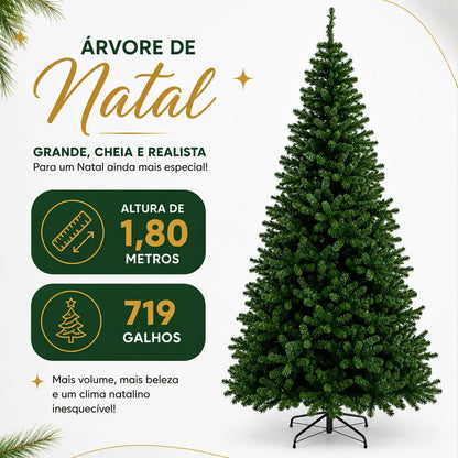 Árvore de Natal 719 Galhos 1,80M