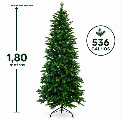 Árvore de Natal 536 Galhos 1,80m 536 Galhos