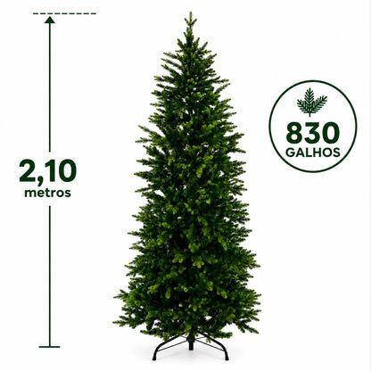 Árvore de Natal 830 Galhos 2,10m