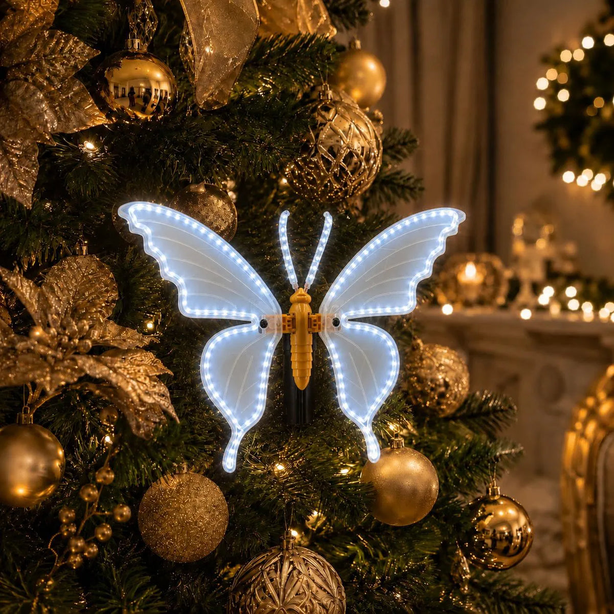 Borboleta Decorativa Lumina LED 32x22cm