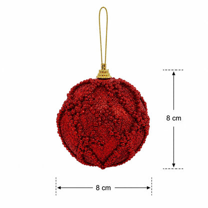 Kit Bolas de Natal Rubi 8cm