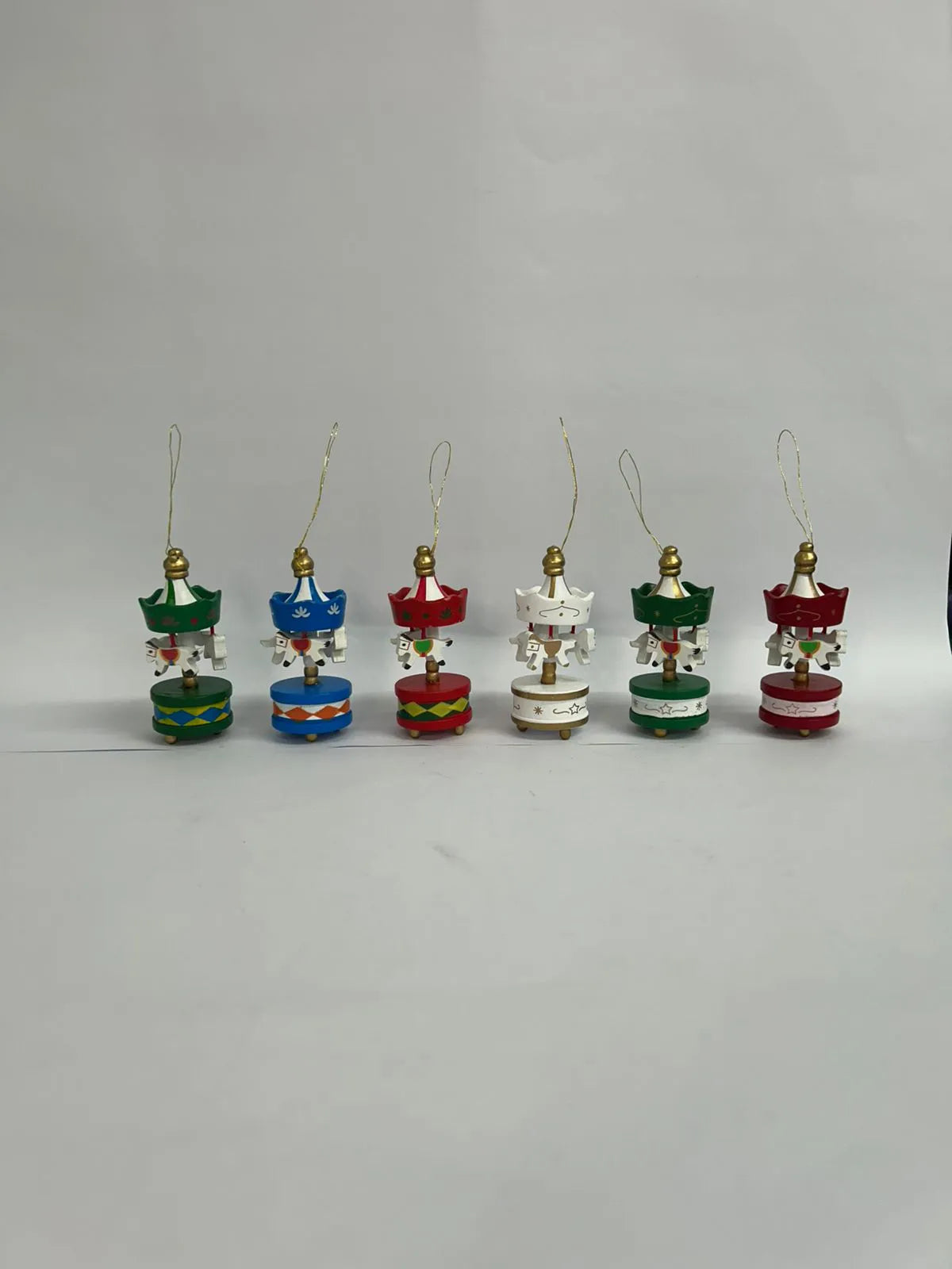 Kit Enfeites de Natal Carrossel 8cm